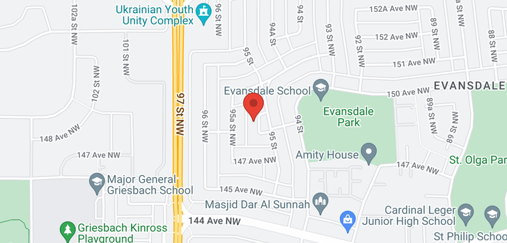 map of 14912 95 ST NW